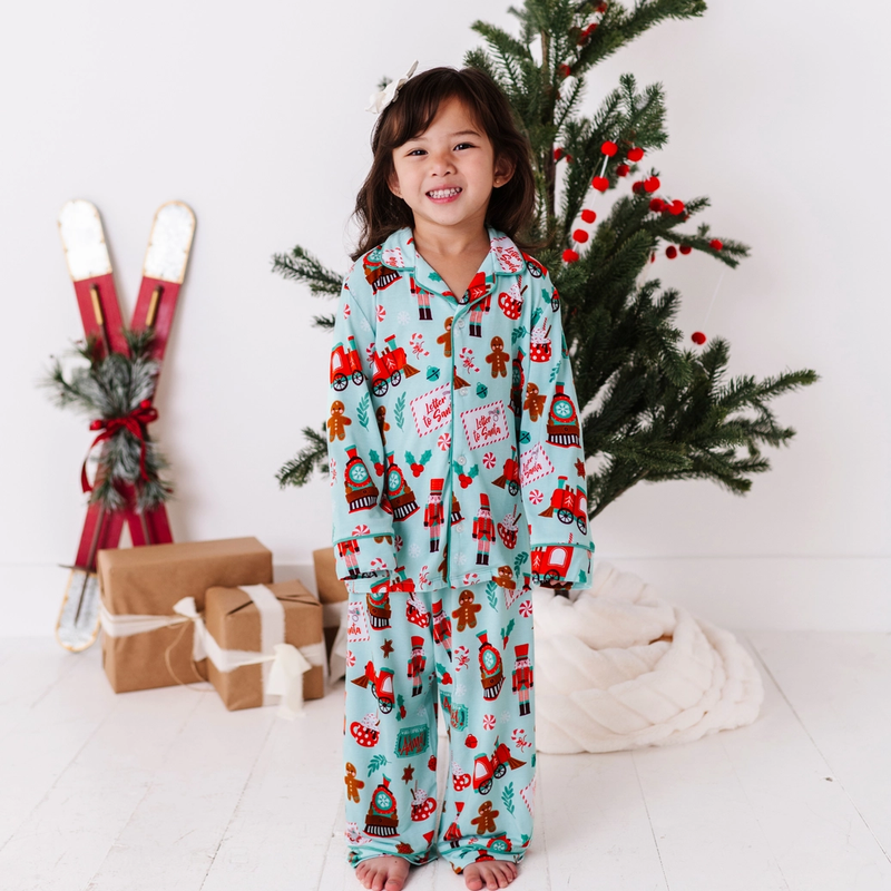 Christmas Express Button-Down Kids Set