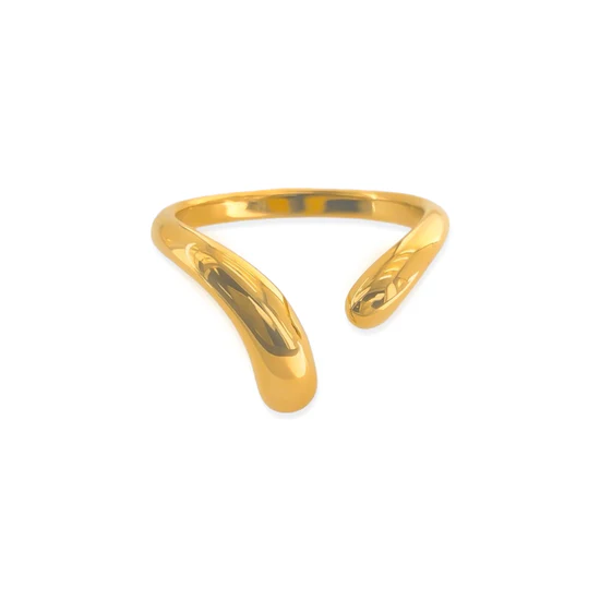 Open Front Ring, Gold