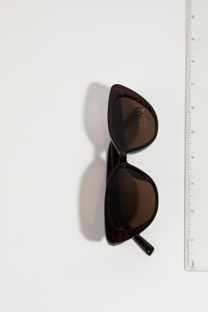 Narrow Cat Eye Frame Sunglasses