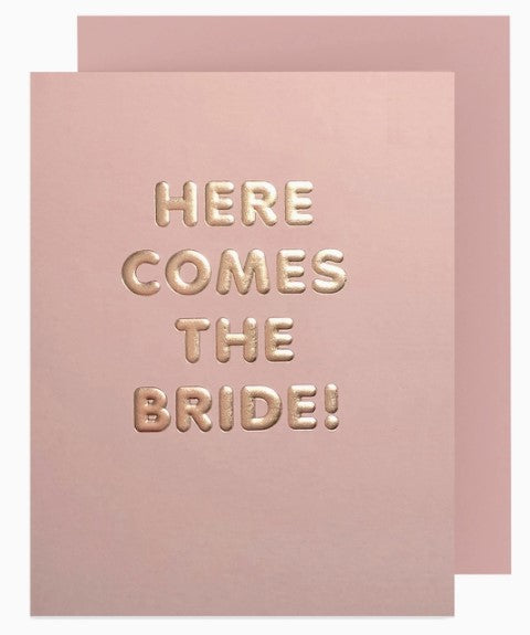 Here Comes the Bride Card