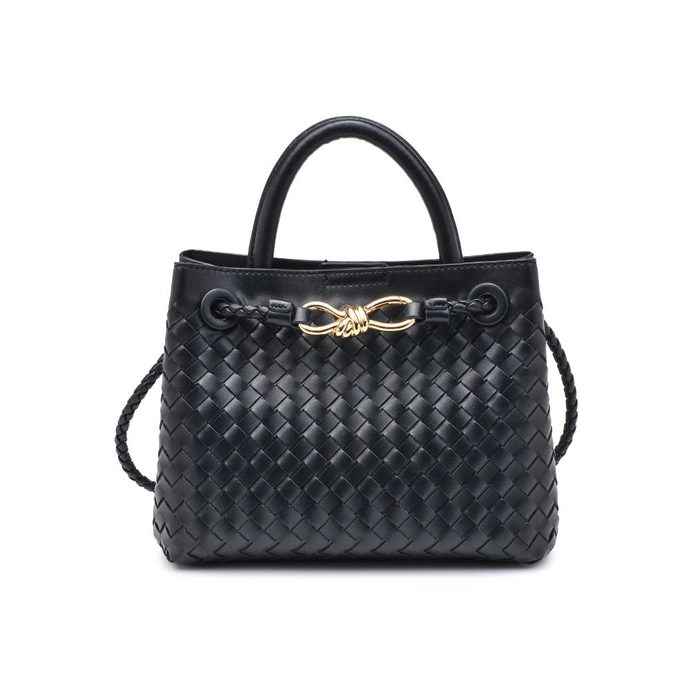 Blakely Woven Crossbody, Black