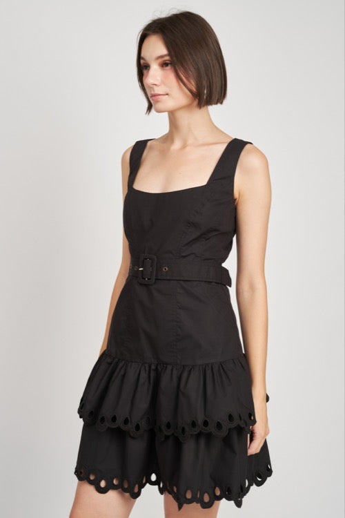 Crista Mini Dress, Black
