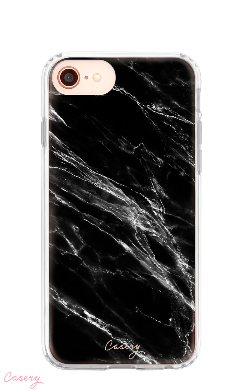 The Casery Phone Case- Black Marble