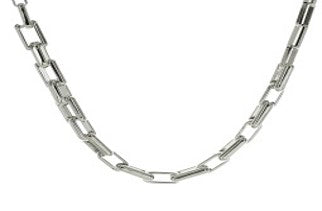 Chain Link Necklace, Silver