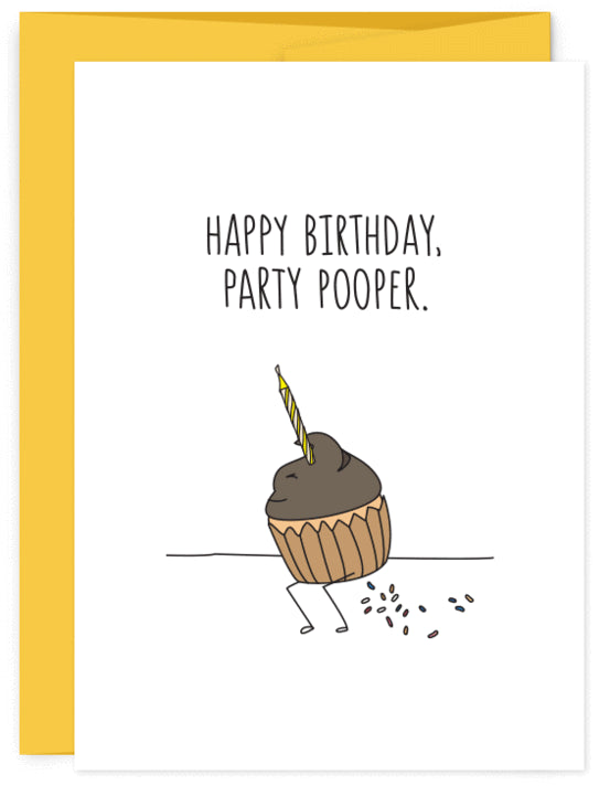 Party Pooper Birthday Card