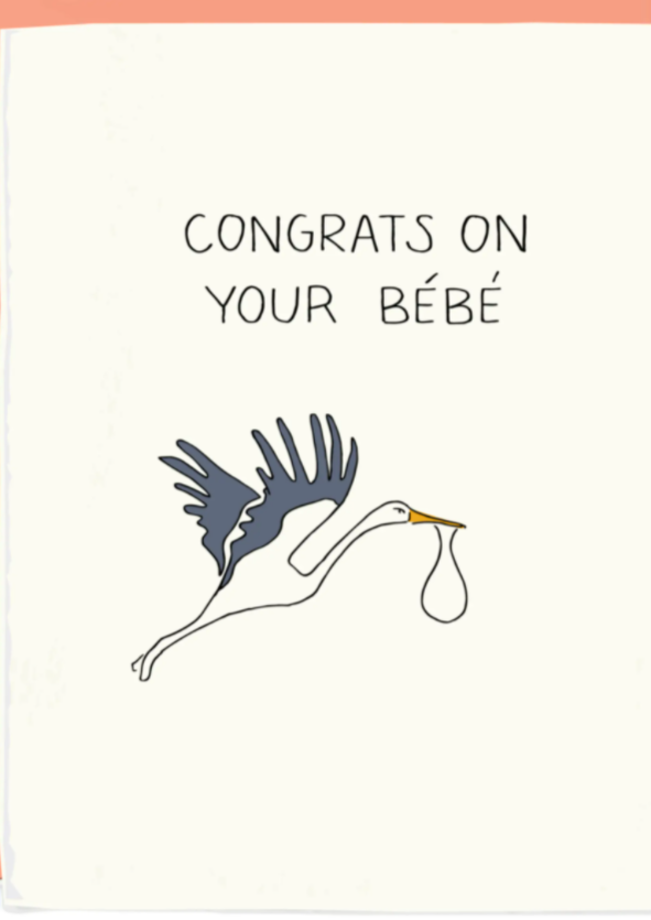 Congrats on Your Bebe Card