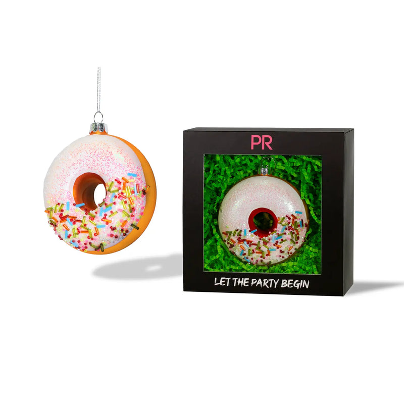 Vanilla Frosted Donut Ornament