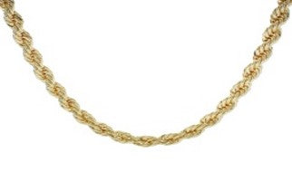 15" Rope Chain Necklace, Gold