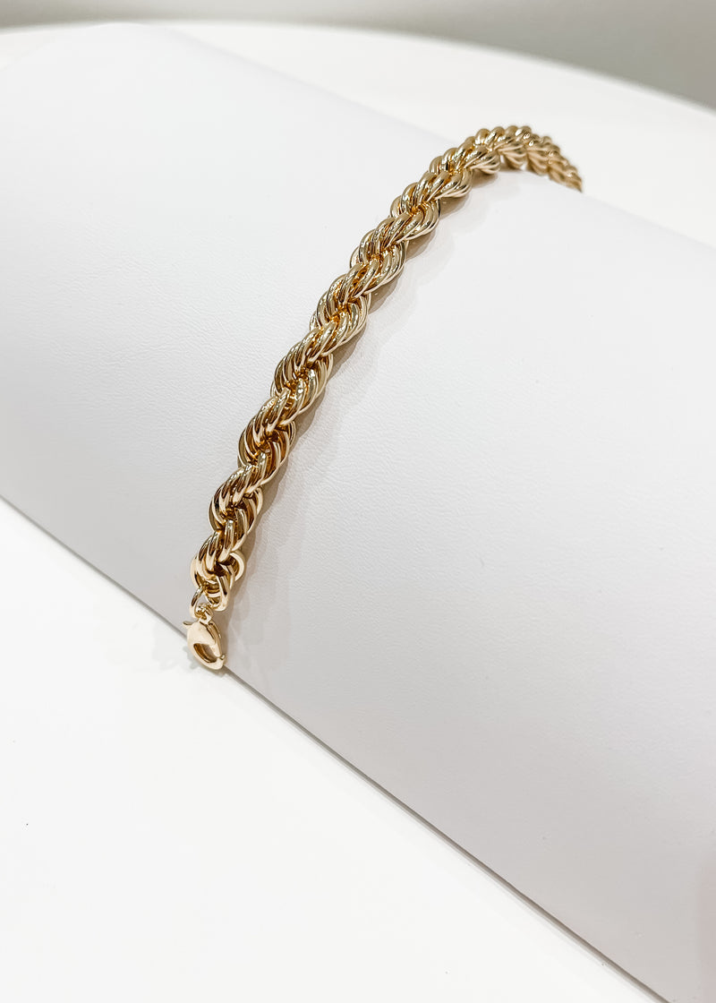 Rope Chain Bracelet, Gold