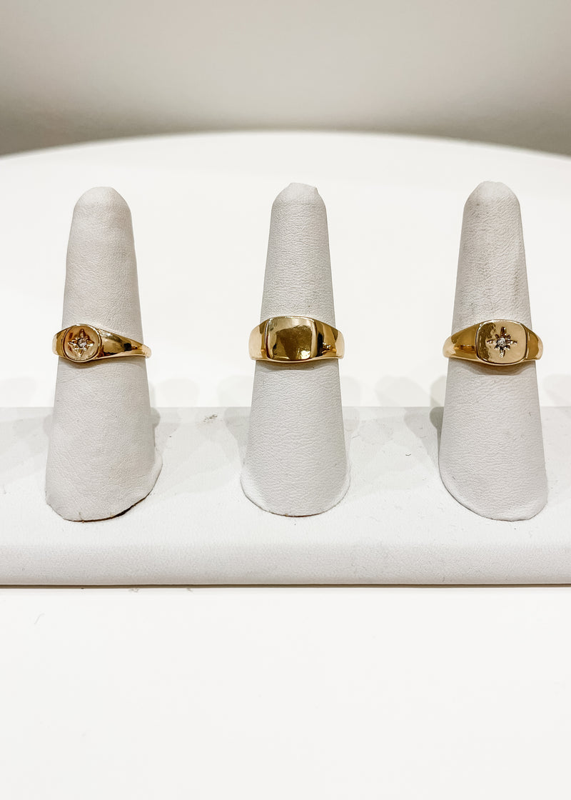 Set of 3 Gold Rings