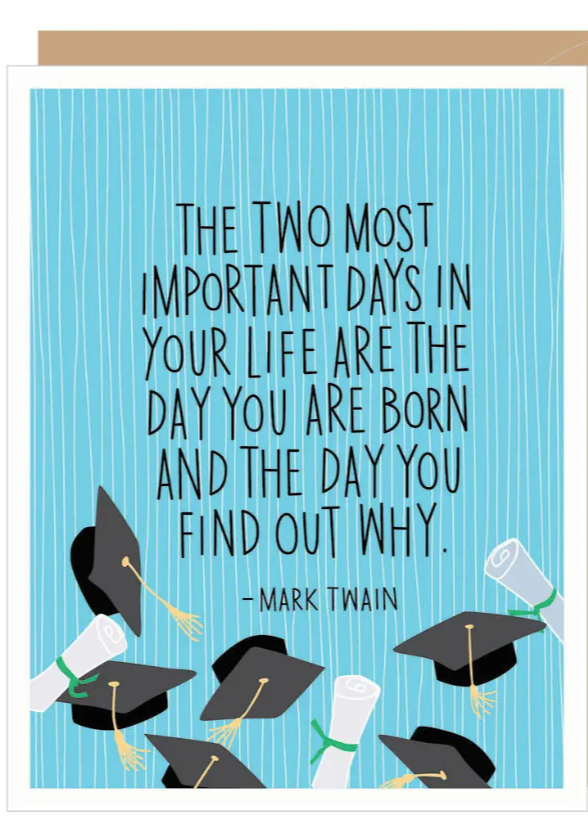 Mark Twain Grad Card