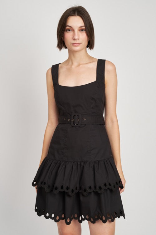 Crista Mini Dress, Black